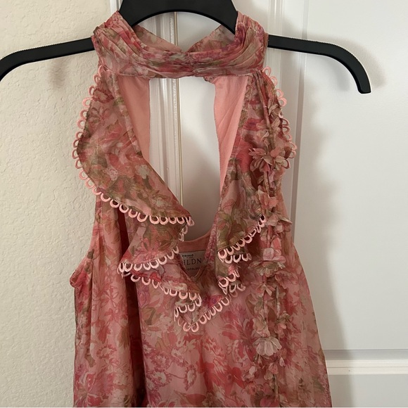 Anthropologie BHLDN Landon Organza 3D Ruffle Floral Maxi Dress - Picture 6 of 10